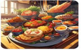 邀请朋友到特色餐馆就餐